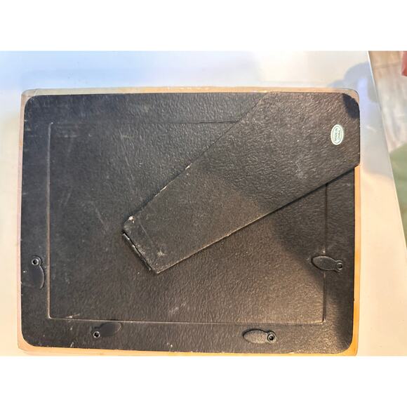 Vintage cottage Cottagecore peach pink Floral Ceramic Picture Frame - Picture 5 of 5